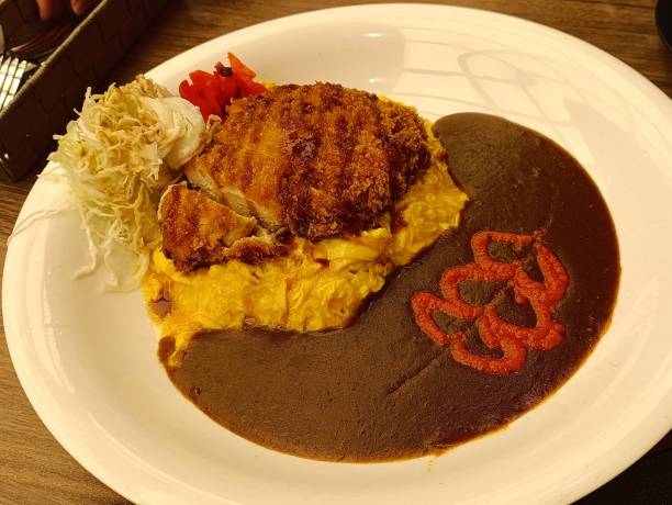 istock Chicken omelette katsu spicy curry 2174540291