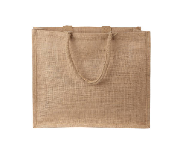 istock Blank brown cotton eco bag design mockup isolated, clipping path. Textile cloth customer pack mock up template. 2174547149