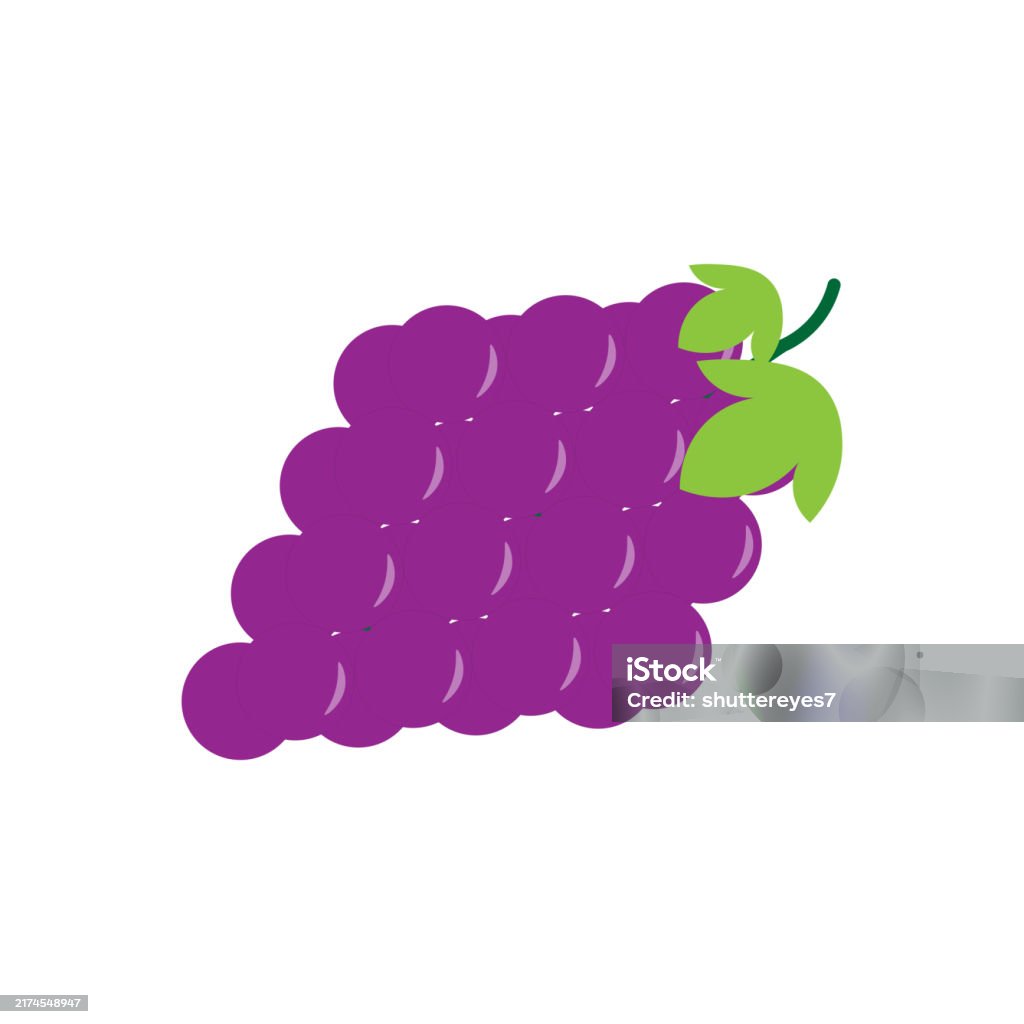 Abstract Grape Vector Grape Fruit Stock Illustration - Download Image Now - Abstract ...