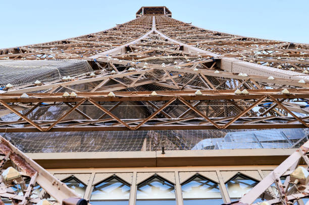 Detail of the Eiffel Tower in Paris