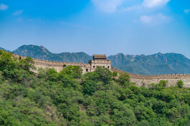 istock old Great Wall winding on top of mountain 2174553033