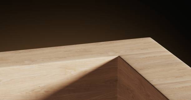 istock A wooden surface with clean, minimalist geometric voids 2174566662