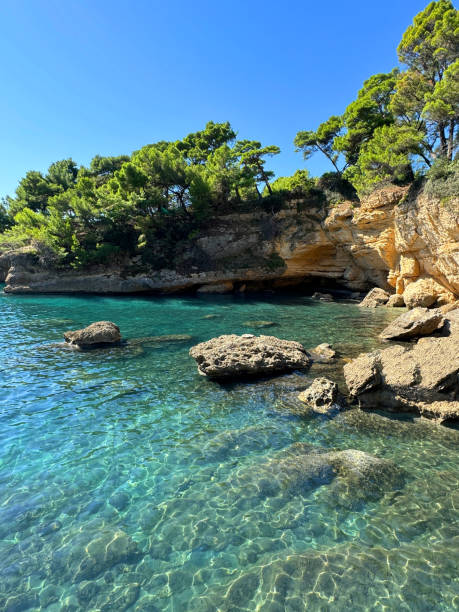 istock Adriatic sea and scenic rocky coast 2174570416