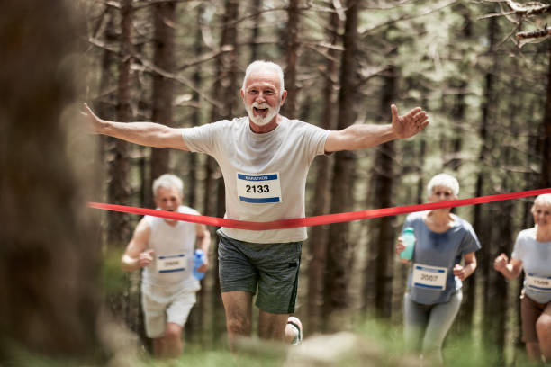 istock Yes, I have won the marathon! 2174572686
