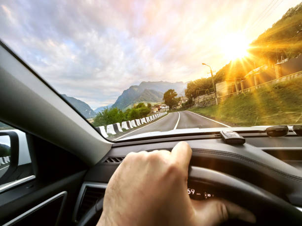istock Car driving along the road 2174583106