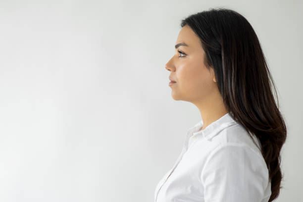 istock Profile view, young business woman 2174600298