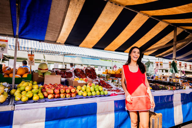 istock Vendor in a street market 2174605443