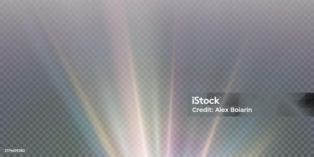Refracted Star Rays Rainbow Light Ray Crystal Star Light Refraction Lens Effect Beautiful ...