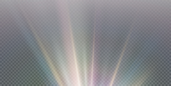 Refracted Star Rays Rainbow Light Ray Crystal Star Light Refraction Lens Effect Beautiful ...