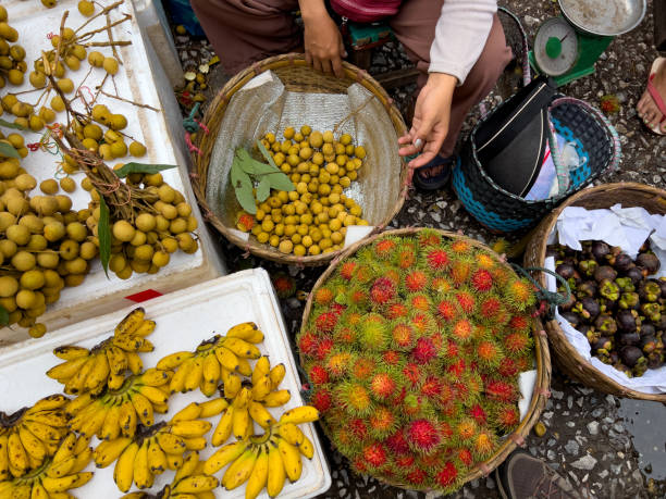 Fresh Fruit For Sale In Luang Prabang