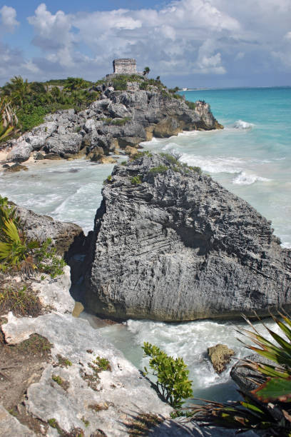 istock Ancient Tulum Ruins Overlooking Pristine Caribbean Beach 2174625172
