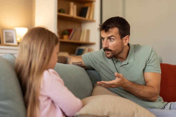 istock Daughter and Father Having Conflict at Home 2174631162