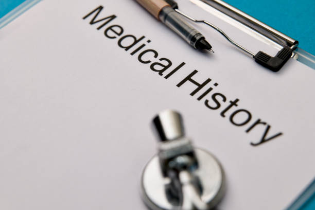 istock Medical History Form Background 2174637957