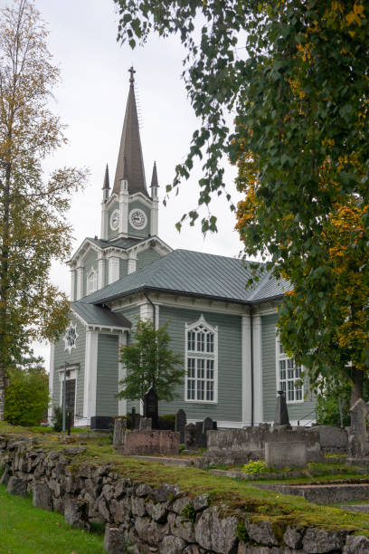 istock Urjala church in autumn 2174644318