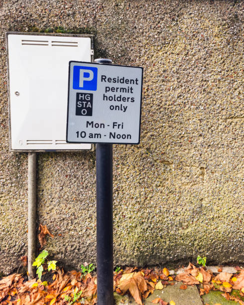 istock Resident permit holders only sign in north London 2174646524