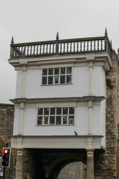 istock Medieval style pub built on ancient Roman tower in York England 2174648917