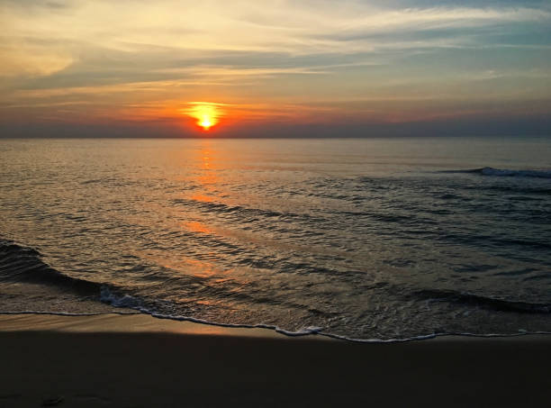 istock Sunset on the Baltic Sea in still weather. 2174655888