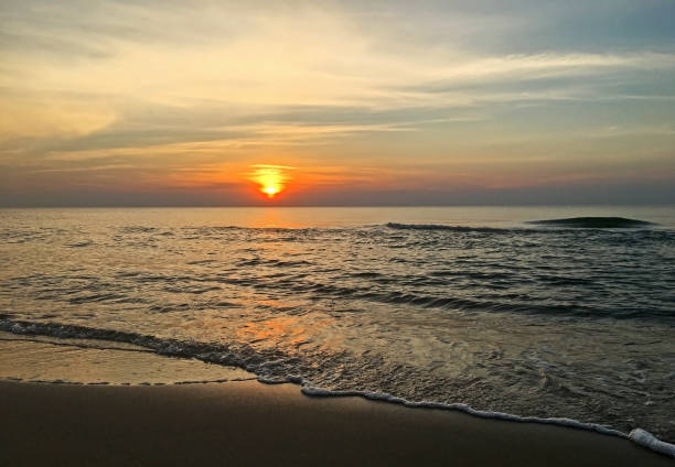 istock Sunset on the Baltic Sea in still weather. 2174655894