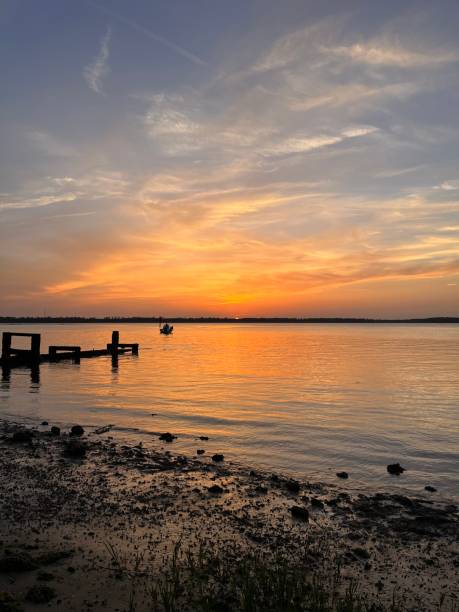 istock North Carolina Serenity: A Peaceful Sunset by the Water 2174657797