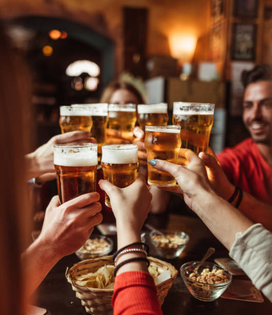 istock toasting at the Beer Fest 2174667077