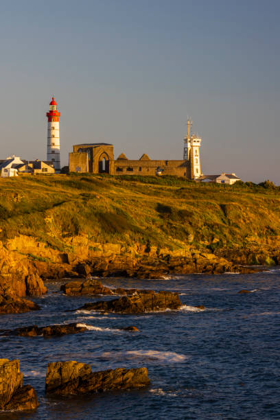 istock Saint-Mathieu Lighthouse, Pointe Saint-Mathieu in Plougonvelin, Finistere, France 2174667366