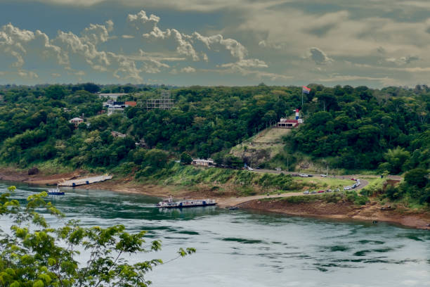 istock Three Borders Landmark River Brazil Paraguay Argentina 2174667742