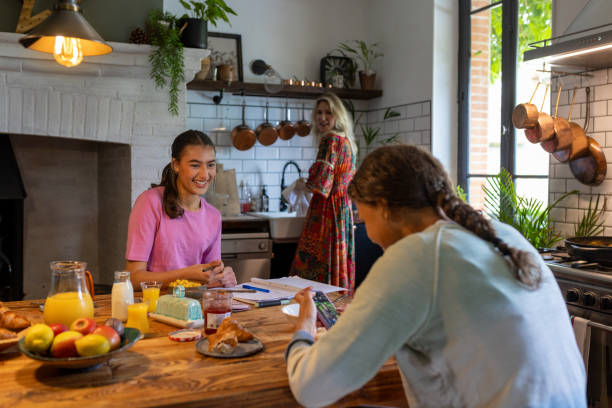istock Relaxed Holiday Moments and Homework 2174678583