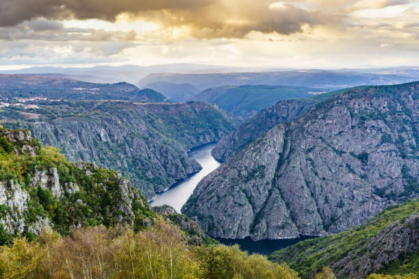 istock Mountain view. River Sil Canyon in Galicia Spain 2174678928