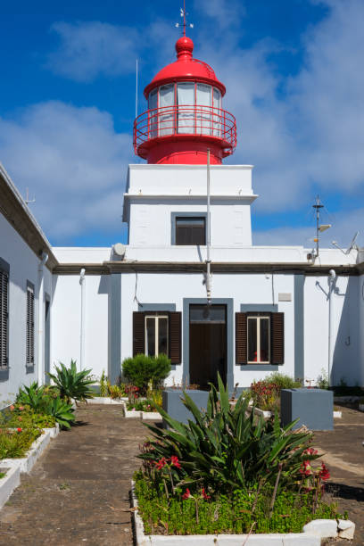 Ponta do Pargo, Madeira, Portugal - Jun 25, 2024: Lighthouse at Madeira's western tip