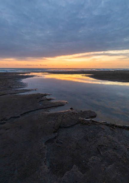 istock Sunrise on the Caspian Sea coast 2174687349