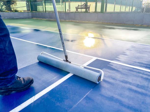 istock Tennis Court Roller Dryer 2174687639
