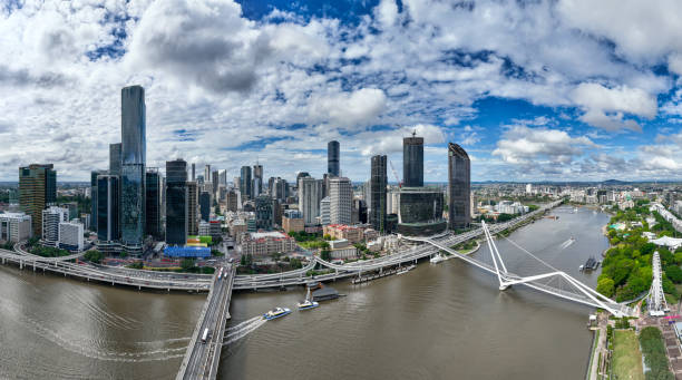 istock Aerial View of Brisbane Financial District 2174689385