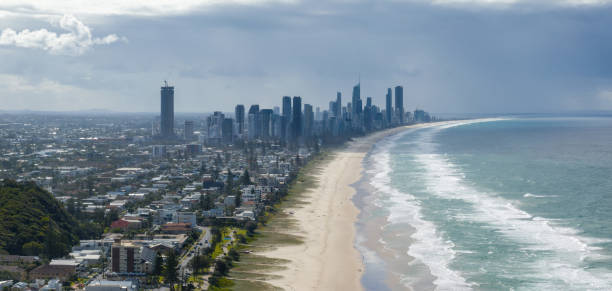 istock Gold Coast Beach and skyscrapers aerial view 2174689404