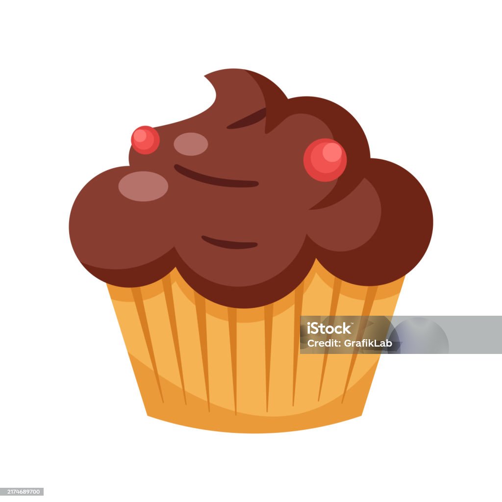 Csokoládé cupcake illusztráció - Jogdíjmentes Muffin témájú vektoros stock alkotások Csokoládé cupcake illusztráció - Jogdíjmentes Muffin témájú vektoros stock alkotások