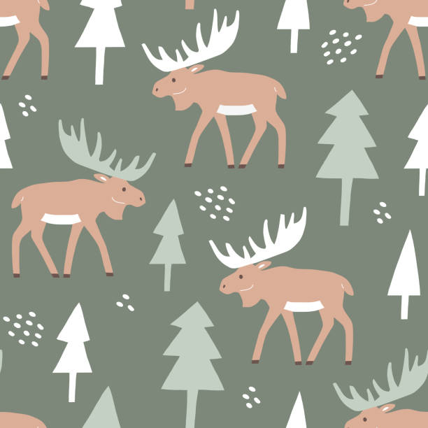 Free Vector Moose Pattern 80+ Sample Moose Stock Photos, Pictures & Royalty-Free Images - iStock