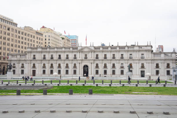 istock Front view of Palacio de la Moneda in Santiago de Chile 2174699763