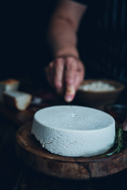 istock Fresh Made White Cheese served with olives and homemade Bread 2174699994