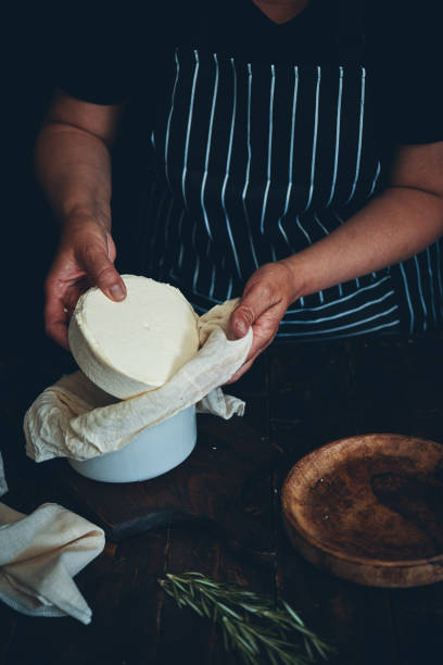 istock Making Fresh White Cheese in Domestic Kitchen 2174700088