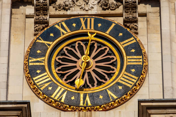 istock Clock (made in year 1288) on Westminster Abbey facade in London, UK 2174707690