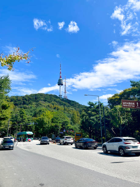 Seoul, Korea - September 22nd 2024, Its the Namsan Sowol-gil road, Downtown  Seoul Korea. 남산 소월길