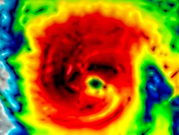 Color IR simulation of hurricane Helene. A multicolor satellite image of a powerful hurricane moving through the eastern Gulf of Mexico, on September 26, 2024. Data provided by NOAA / NESDIS Center for Satellite Applications and Research.  https://www.star.nesdis.noaa.gov/star/productdisclaimer.php