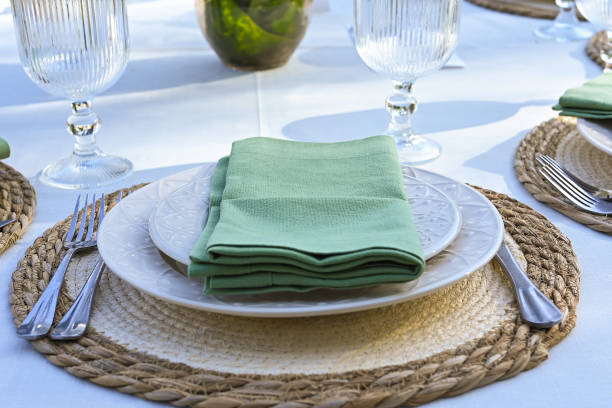 istock table set plates glasses bowls arrangements decoration party table 2174738808