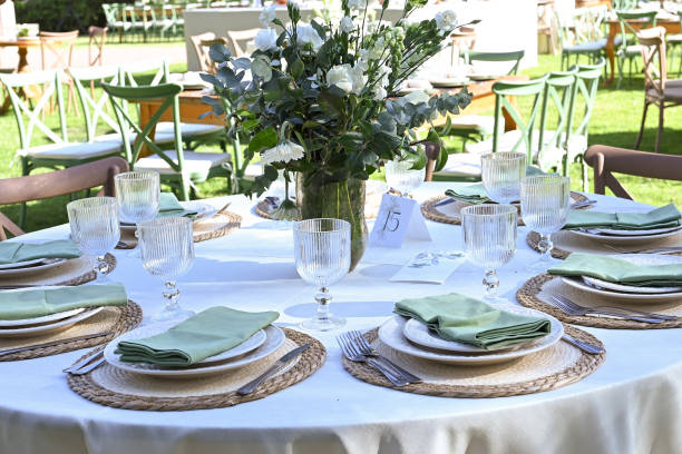 istock table set plates glasses bowls arrangements decoration party table 2174738809