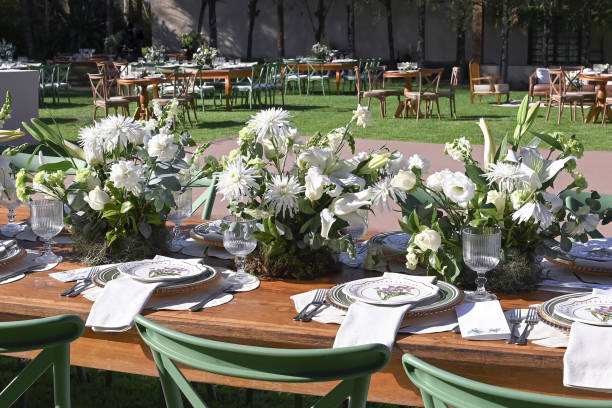 istock table set plates glasses bowls arrangements decoration party table 2174738820