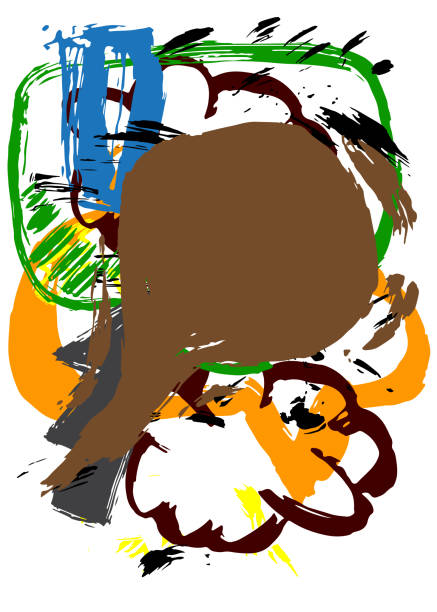 istock Graffiti abstract background. Abstract modern Messaging sign street art decoration, Discussion icon performed in urban painting style. 2174743800