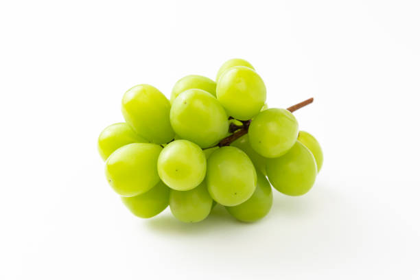 Shine Muscat on white background.