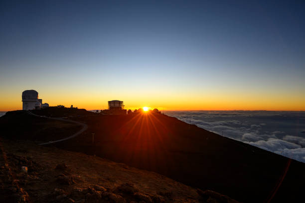 Roque Los Muchachos, La Palma, Canary Islands, Spain: astronomical observatory of Roque Los Muchachos