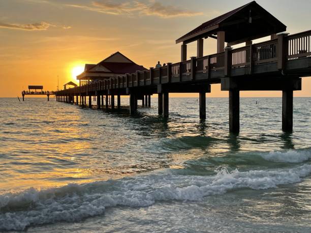 istock Reflections of the setting sun on the sea 2174753197