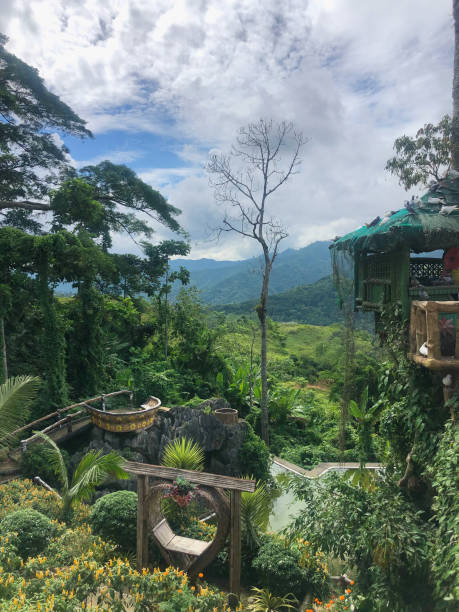 istock Mountain Garden with Heart-Shaped Seat and Lush Greenery 2174753391