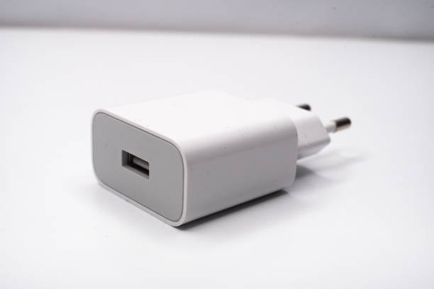 istock The white smartphone charger is on a white base. 2174762219